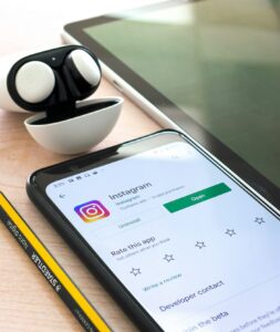 Instagram app open on a smartphone